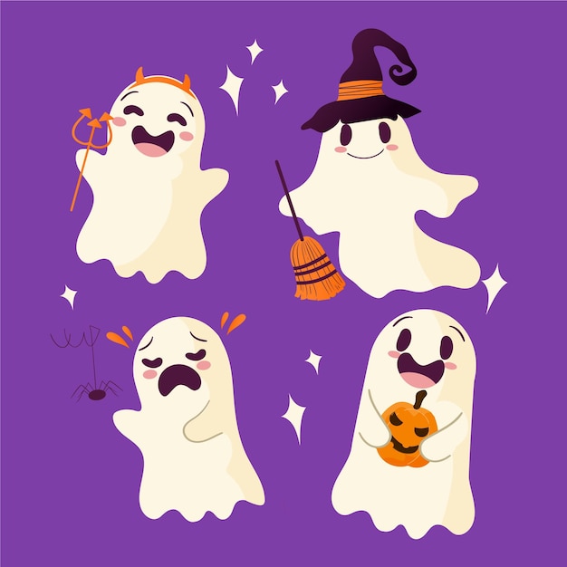 Pacchetto fantasma di halloween