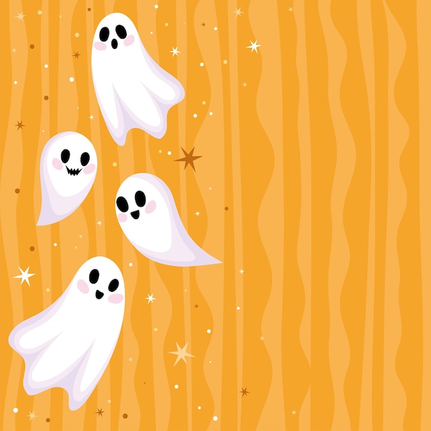 Halloween ghost poster