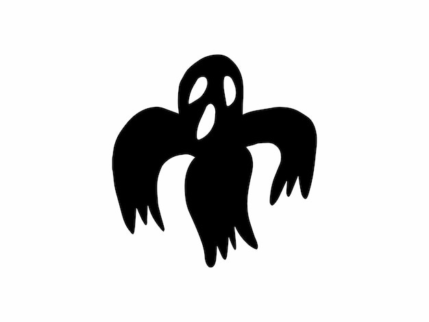 Halloween Ghost Scary Silhouette Illustration