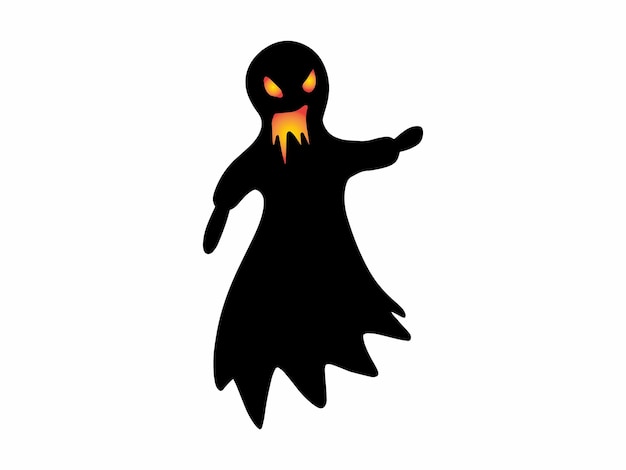 Halloween ghost spookachtige silhouet illustratie