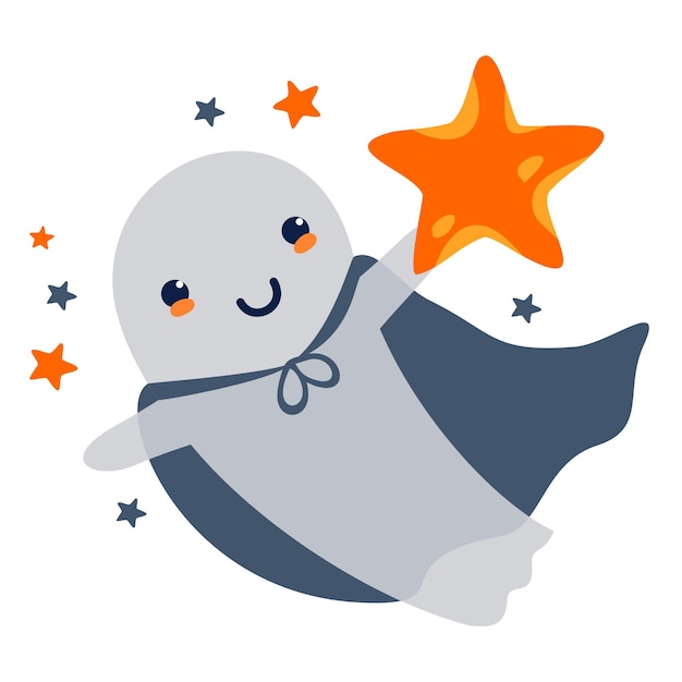 Halloween ghost star