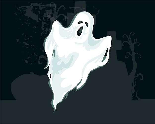 Vector halloween ghost