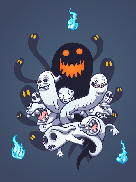 Halloween ghosts