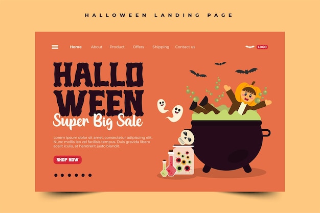 Halloween graphic design simple and elegant template that is easy to customize