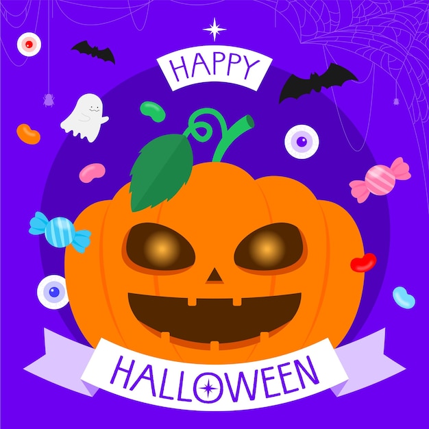 Halloween greeting card