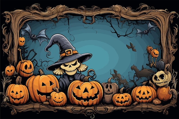 Vector halloween greeting vector hd wallpaper background