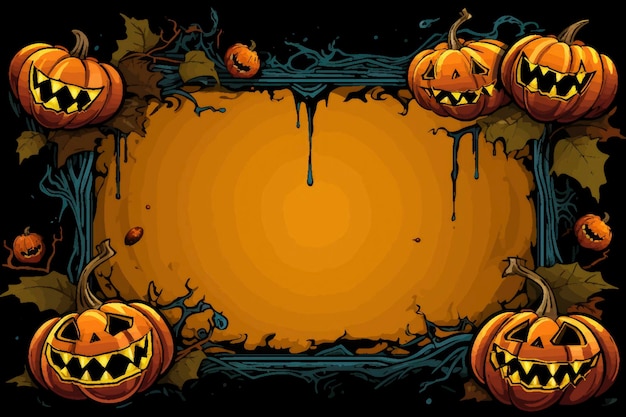 Halloween greeting vector illustration