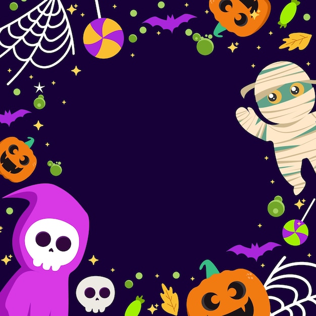 Halloween Griezelige Element Achtergrond