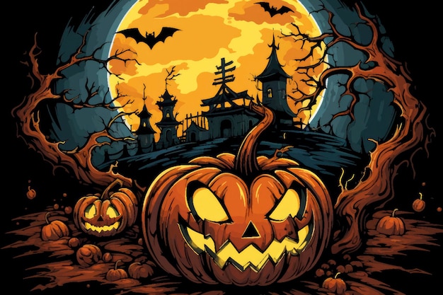 Halloween groet vectorillustratie