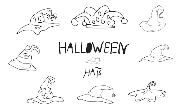 Disegni di cappelli di halloween