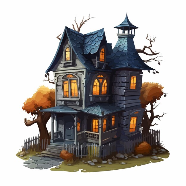 halloween haunted house clipart