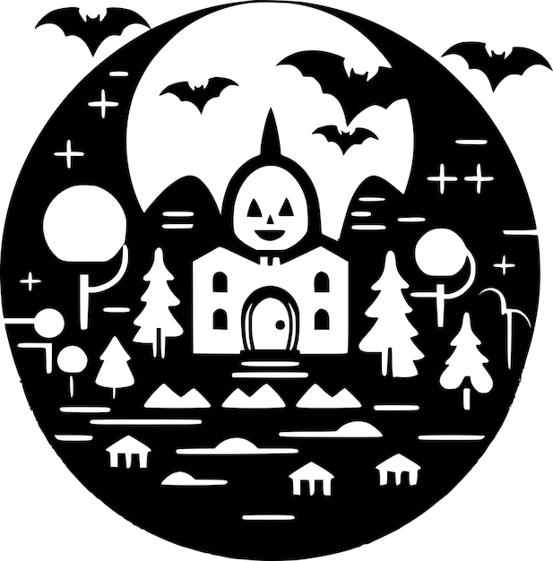 Vector halloween high quality vector logo vector illustratie ideaal voor t-shirt grafiek