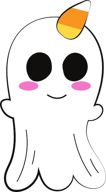 Halloween Holiday Cute Ghost Icon Element