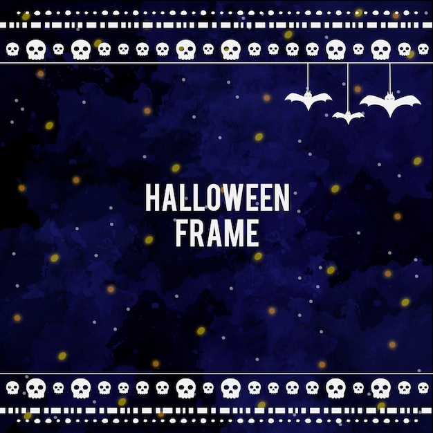 Halloween horizontal frame