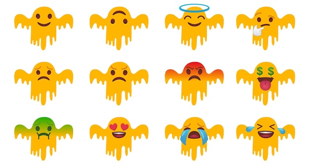 Halloween horror emoji design