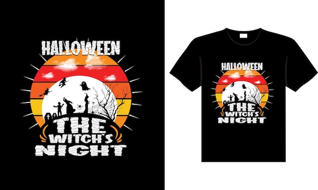 Halloween horror vintage t-shirt design, eng print sjabloon vector graphics typografie design
