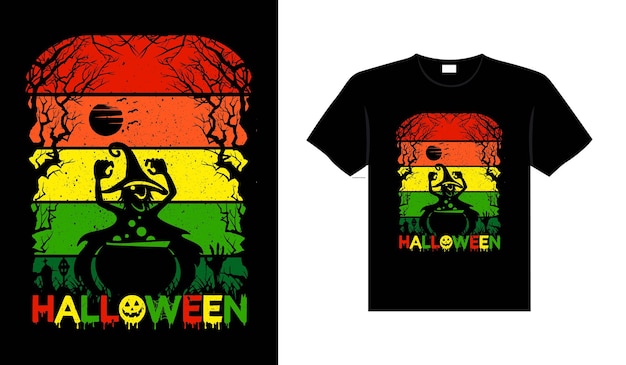 Halloween horror vintage t-shirt design, eng print sjabloon vector graphics typografie design