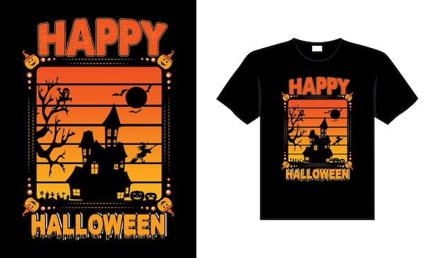 Halloween horror vintage t-shirt design, eng print sjabloon vector graphics typografie design