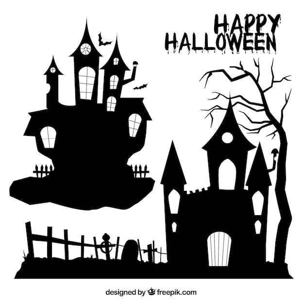 Halloween houses