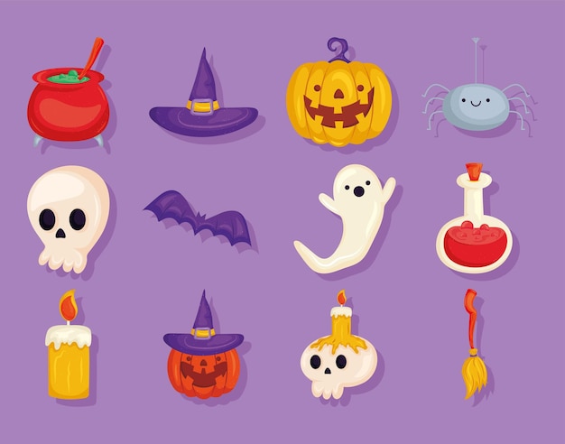 Halloween icon set