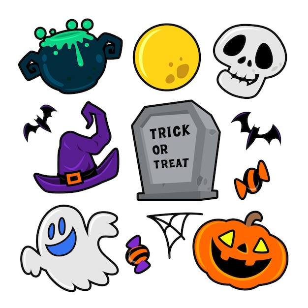 Set di icone di halloween