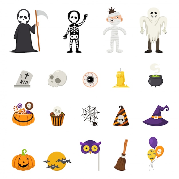 Halloween icons  vector