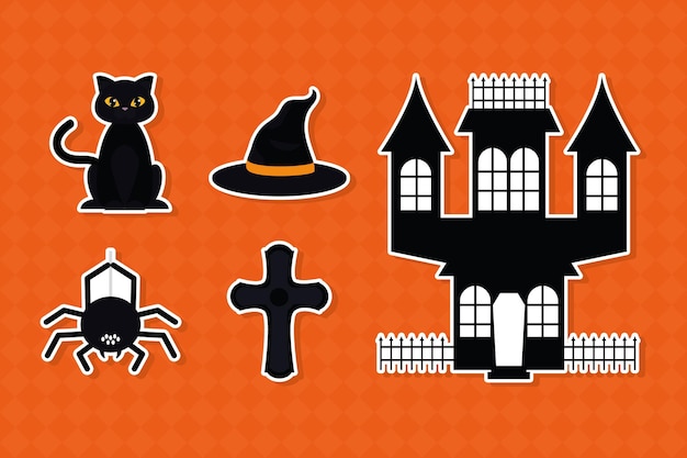 Halloween icoon collectie
