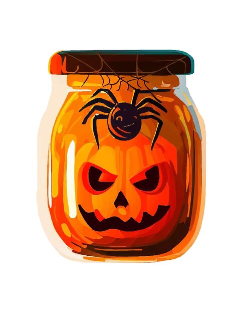 Halloween in Jar Clipart