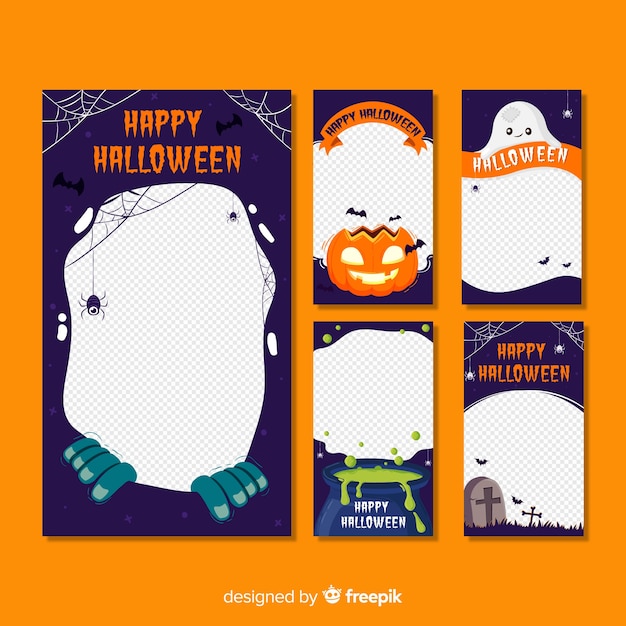 Halloween instagram-verhalencollectie