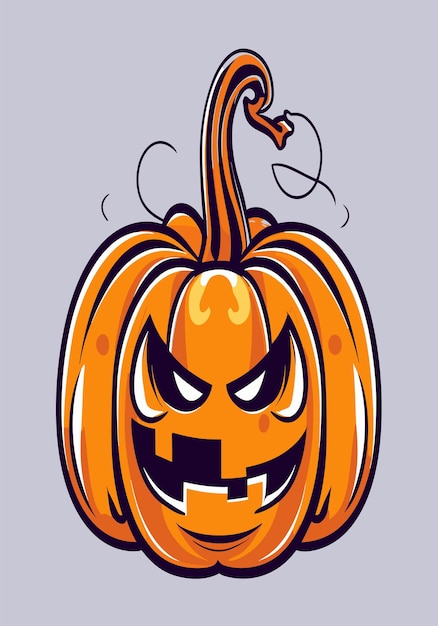 Vector halloween jackolantern 2d vector design