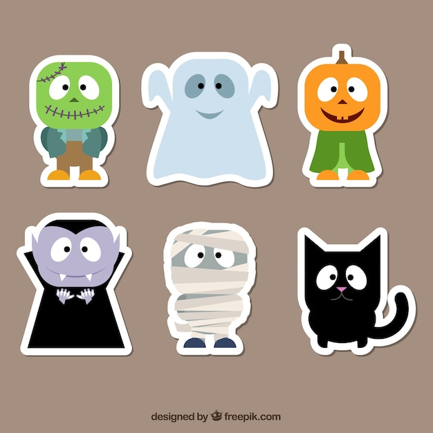 Halloween karakter stickers