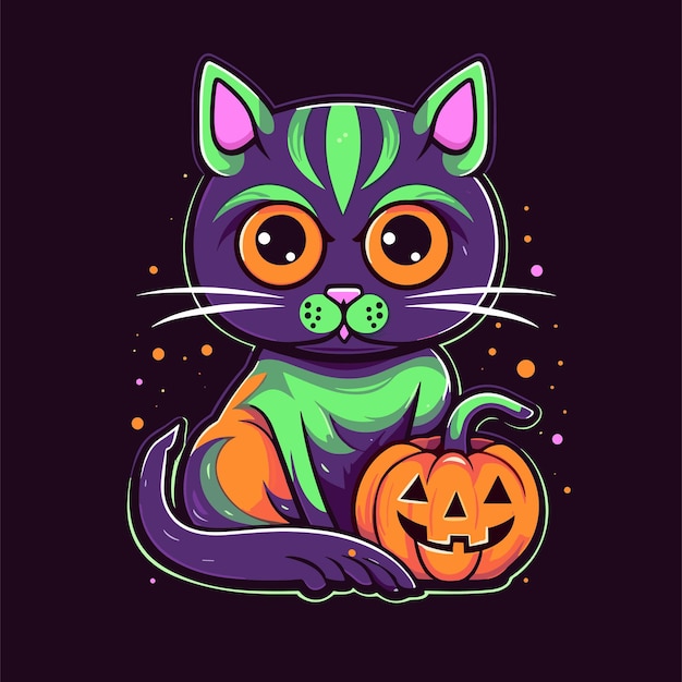 Halloween kat illustratie