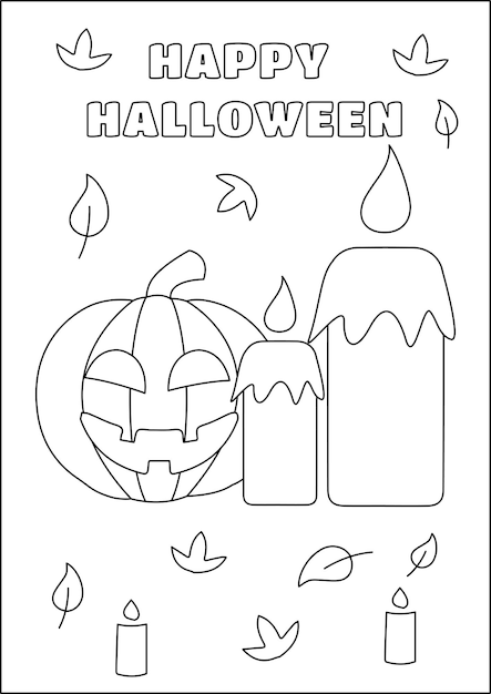 Halloween kleurplaat