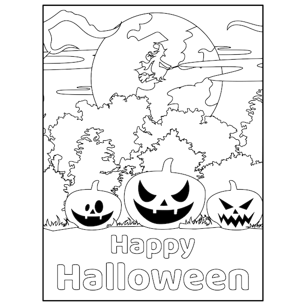 Halloween Kleurplaten Voor Kinderen