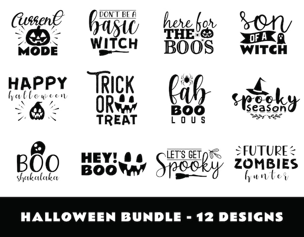 Vector halloween lettering design