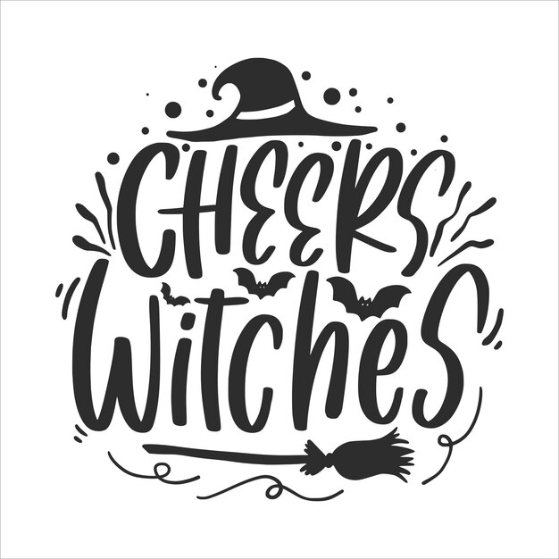 Halloween Lettering Quotes and Sayings For Printable Poster And Halloween Greeting Cards