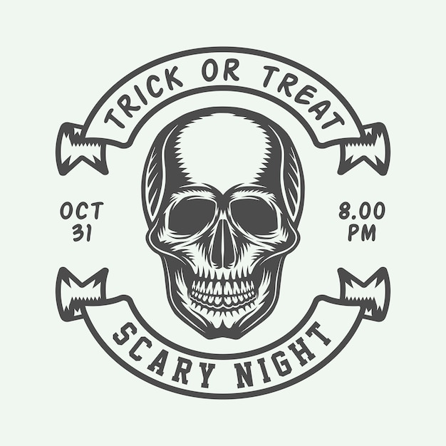 Halloween-logo, badge