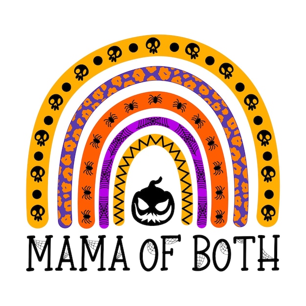 Halloween mama di entrambi boho rainbow cute halloween rainbow