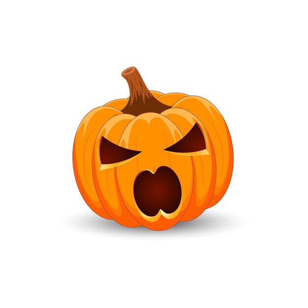 Halloween met pompoenen gezicht poster feest oogst vector beeld