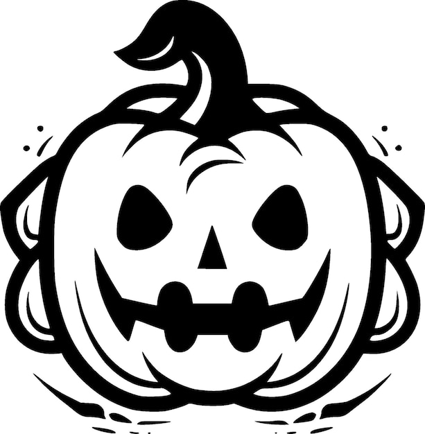 Halloween Minimalist en Flat Logo Vector illustratie