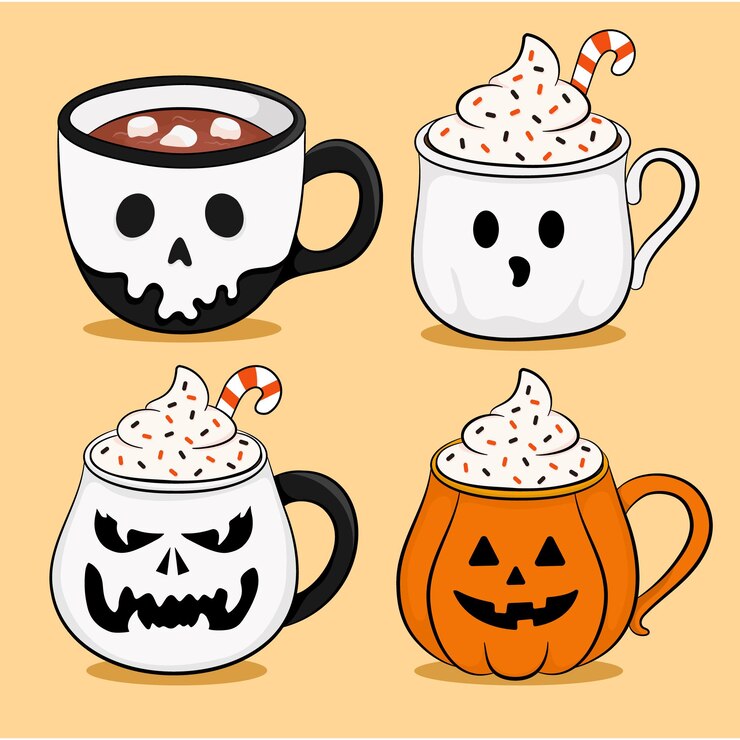 Halloween mokken collectie Vector Illustratie