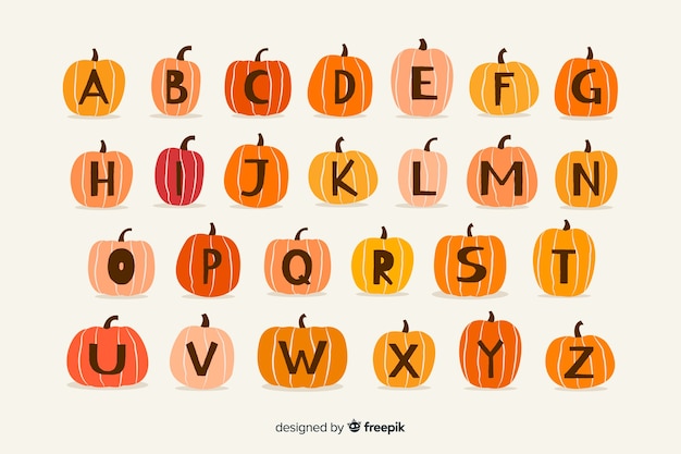 Halloween monster alphabet