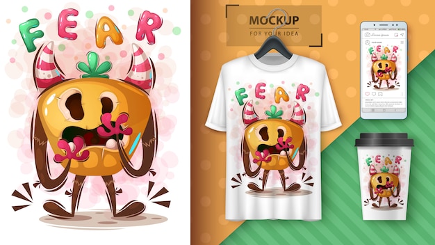 ハロウィーンモンスターポスターと商品化