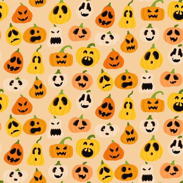 Vector halloween naadloos patroon