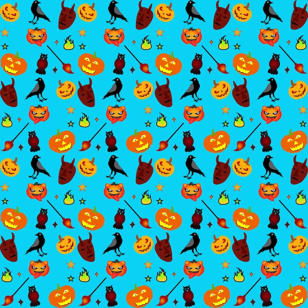 Vector halloween naadloze patronen set