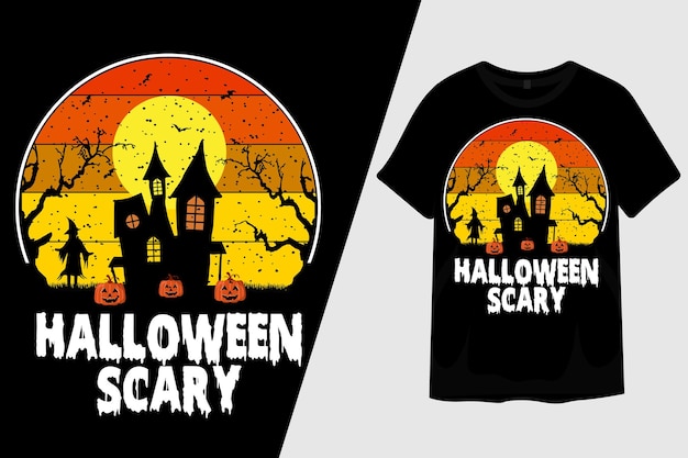 Halloween nacht eng T-shirtontwerp