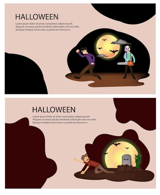 Halloween nacht illustratie