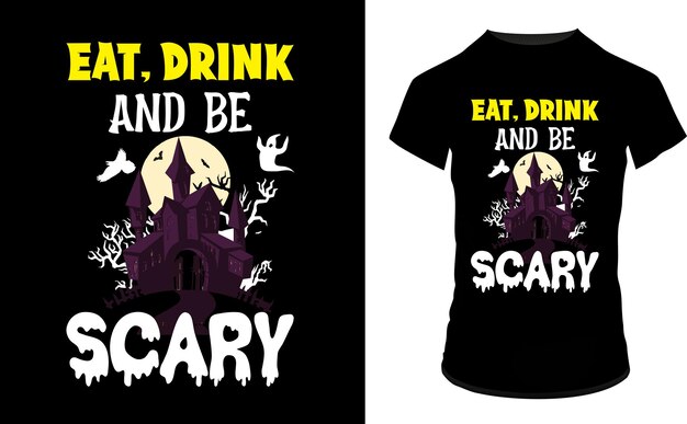 Halloween nacht t-shirt ontwerpsjablonen