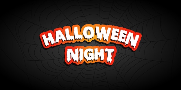 Halloween night background banner design