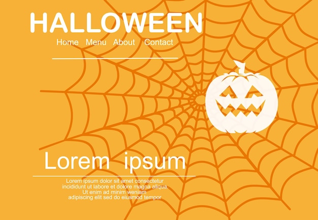 Halloween night background.flyer or invitation template for halloween party. vector illustration